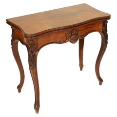Antique Louis XV Style Rosewood Games Table