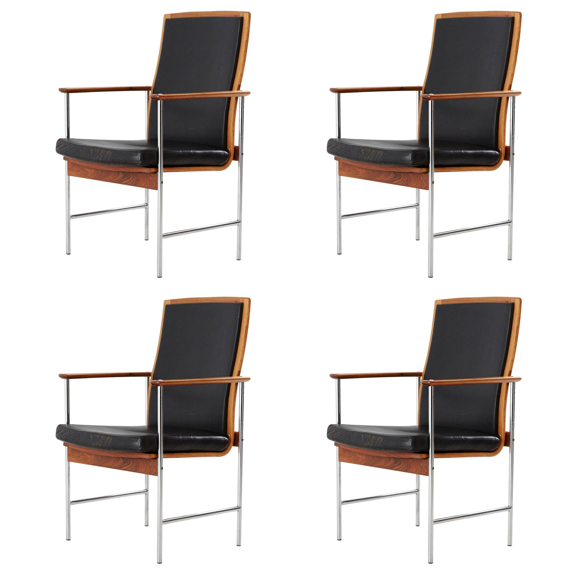 Set of Four Finnish Armchairs For Sale