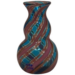 Fratelli Toso 'a Canne' Vase with Aventurin, Murano, Italy, circa 1965