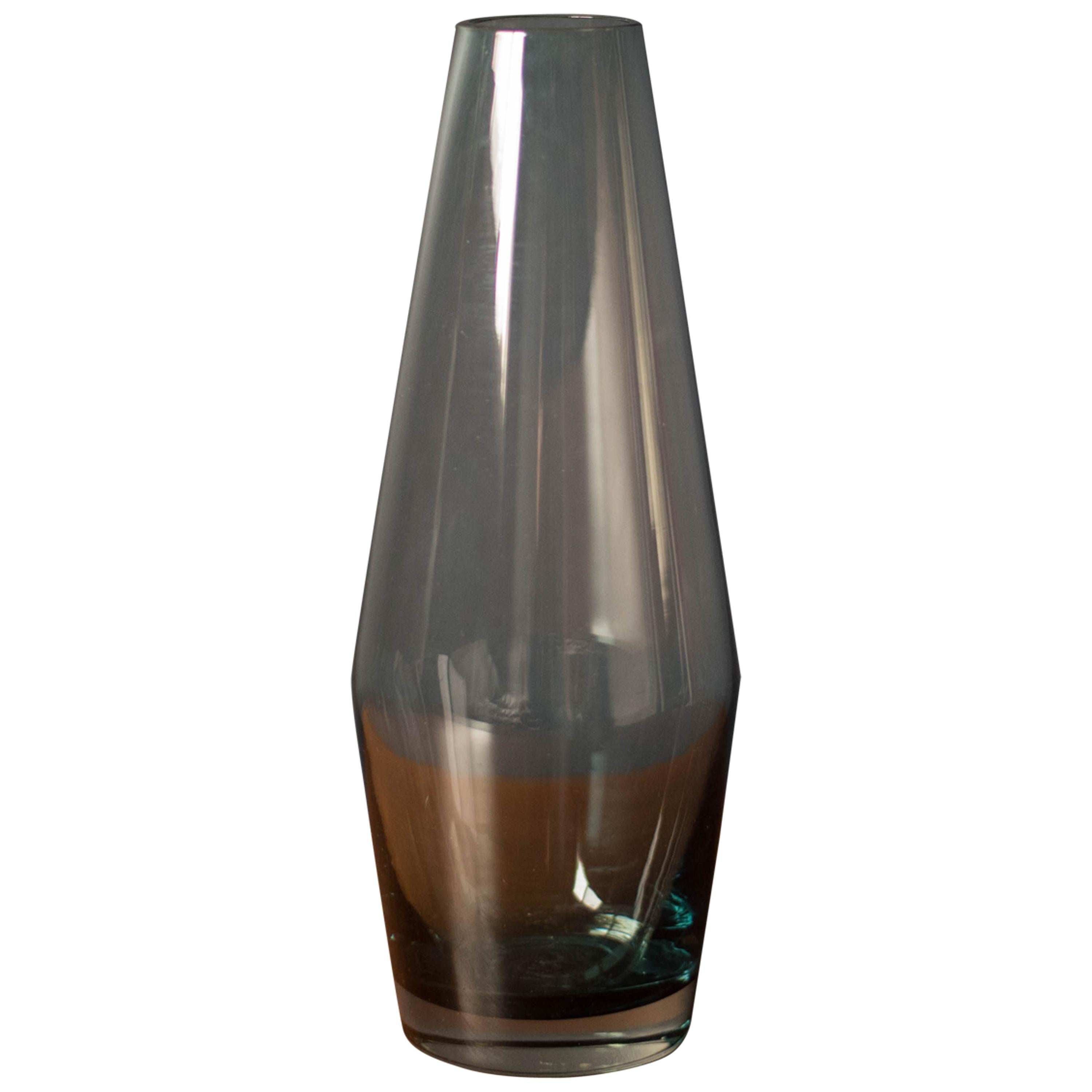 Vintage Scandinavian Riihimaki Glass Vase