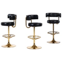 Börje Johansson Bar Stools Produced by Johansson Design in Sweden