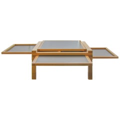 Gray Coffee Table Mod. Par 4 from Bernard Vuarnesson for Belatto, 1980s