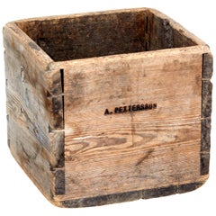 19th Century Swedish Pine Storage Box