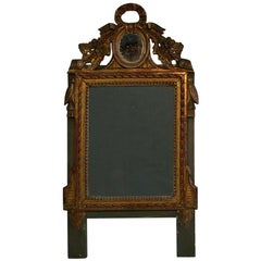 Small French Giltwood Louis XVI Style Mirror