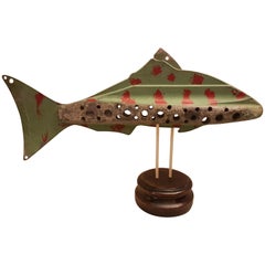 Large Mid-20th Century American Ice Fishing Decoy