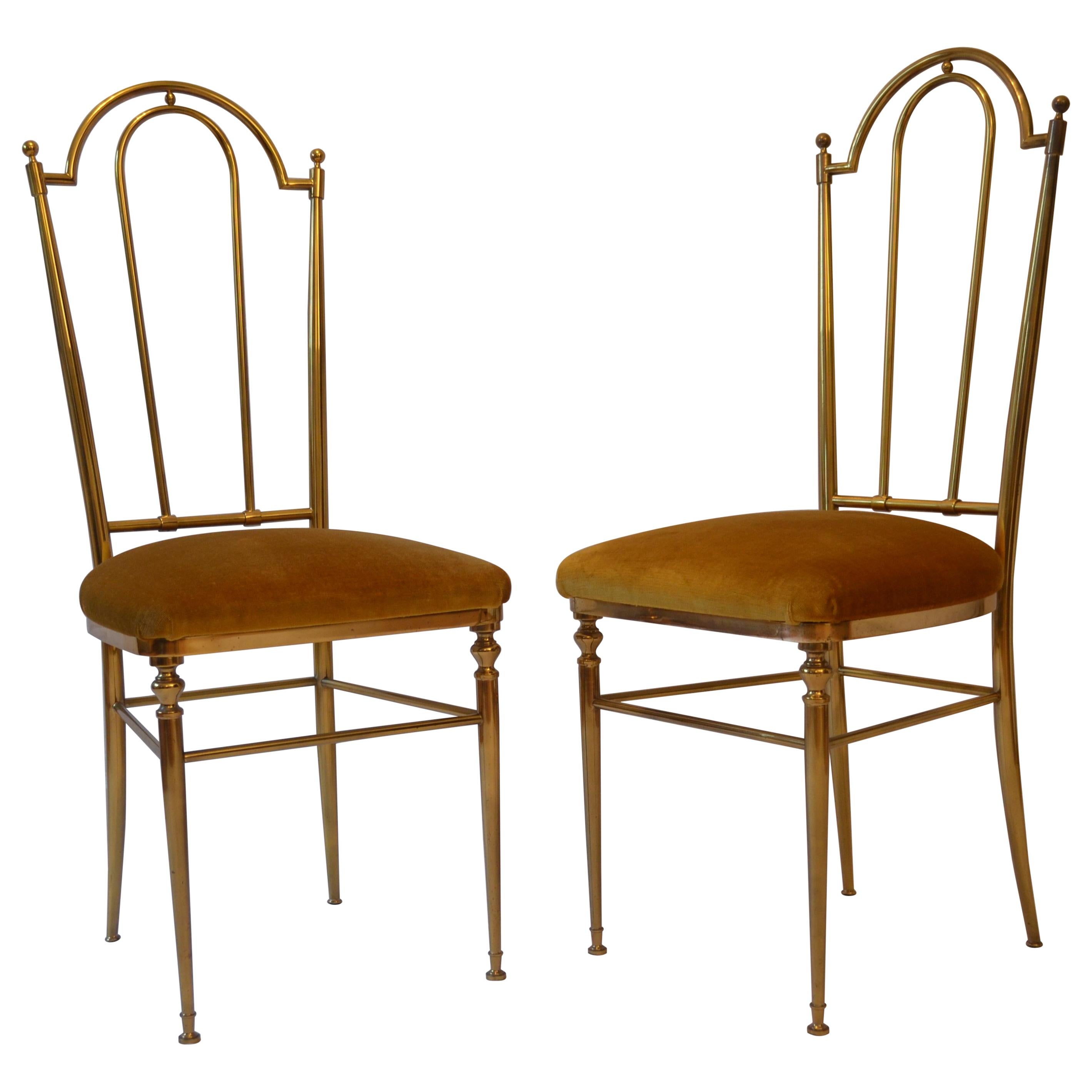 Pair of Chairs Chiavari, Italy, 1950s For Sale
