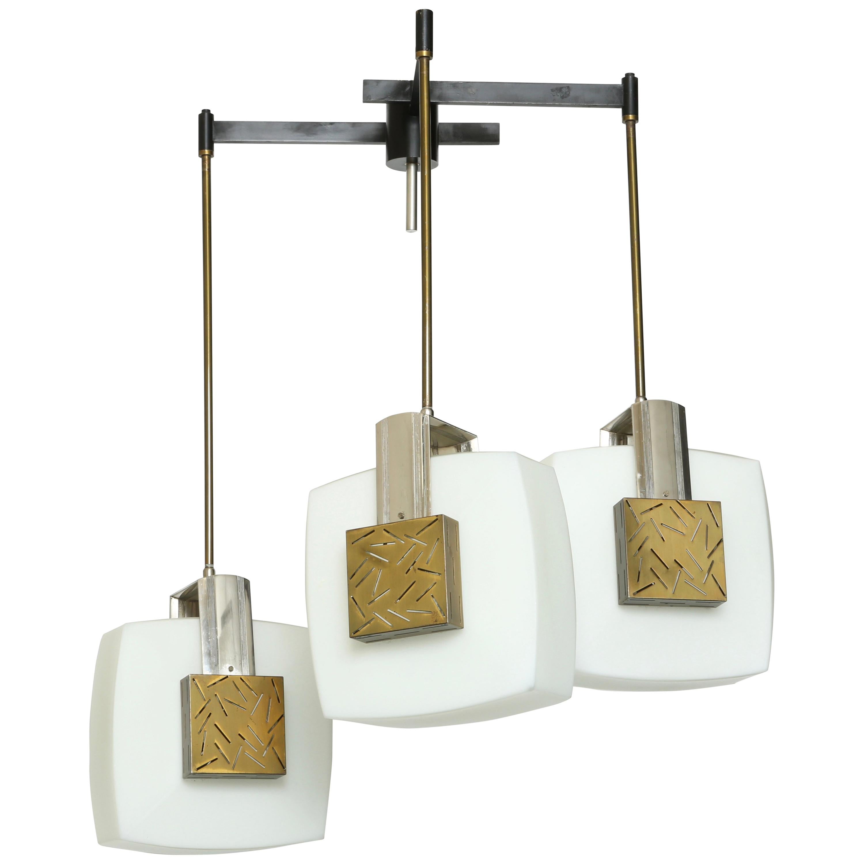 Elio Monesi for Arredoluce chandelier For Sale