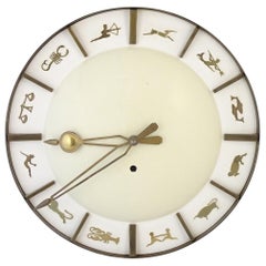 Vintage Junghans Zodiac Wall Clock