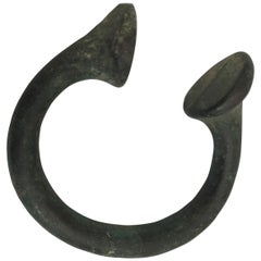 Antique Bronze Okpoho-Type Manilla Currency from South-Eastern Nigeria