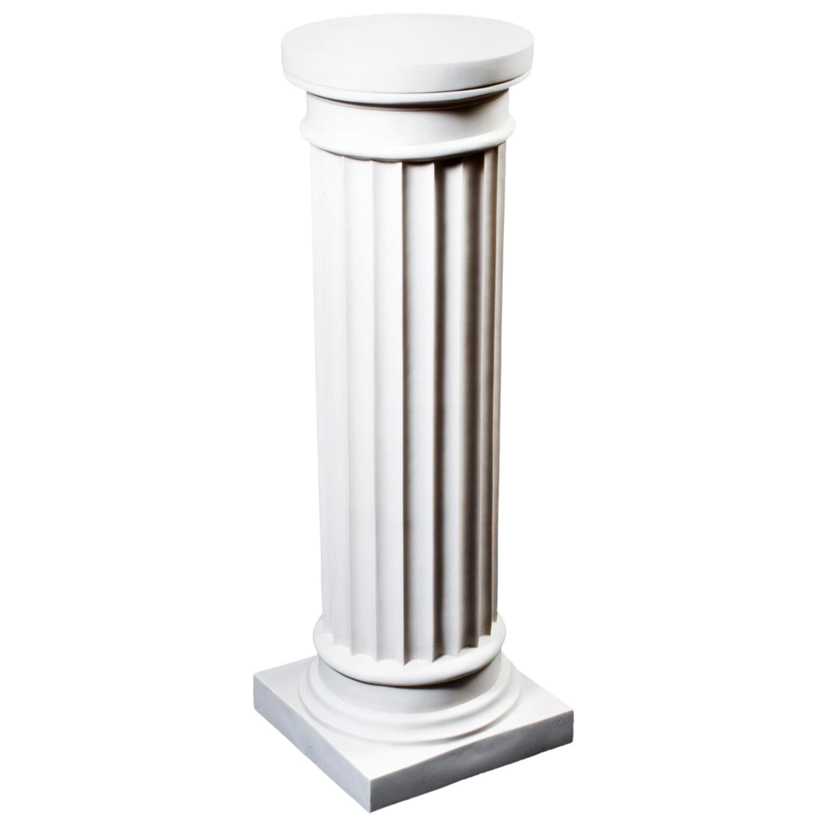 Grecian Marble Doric Column Pedestal
