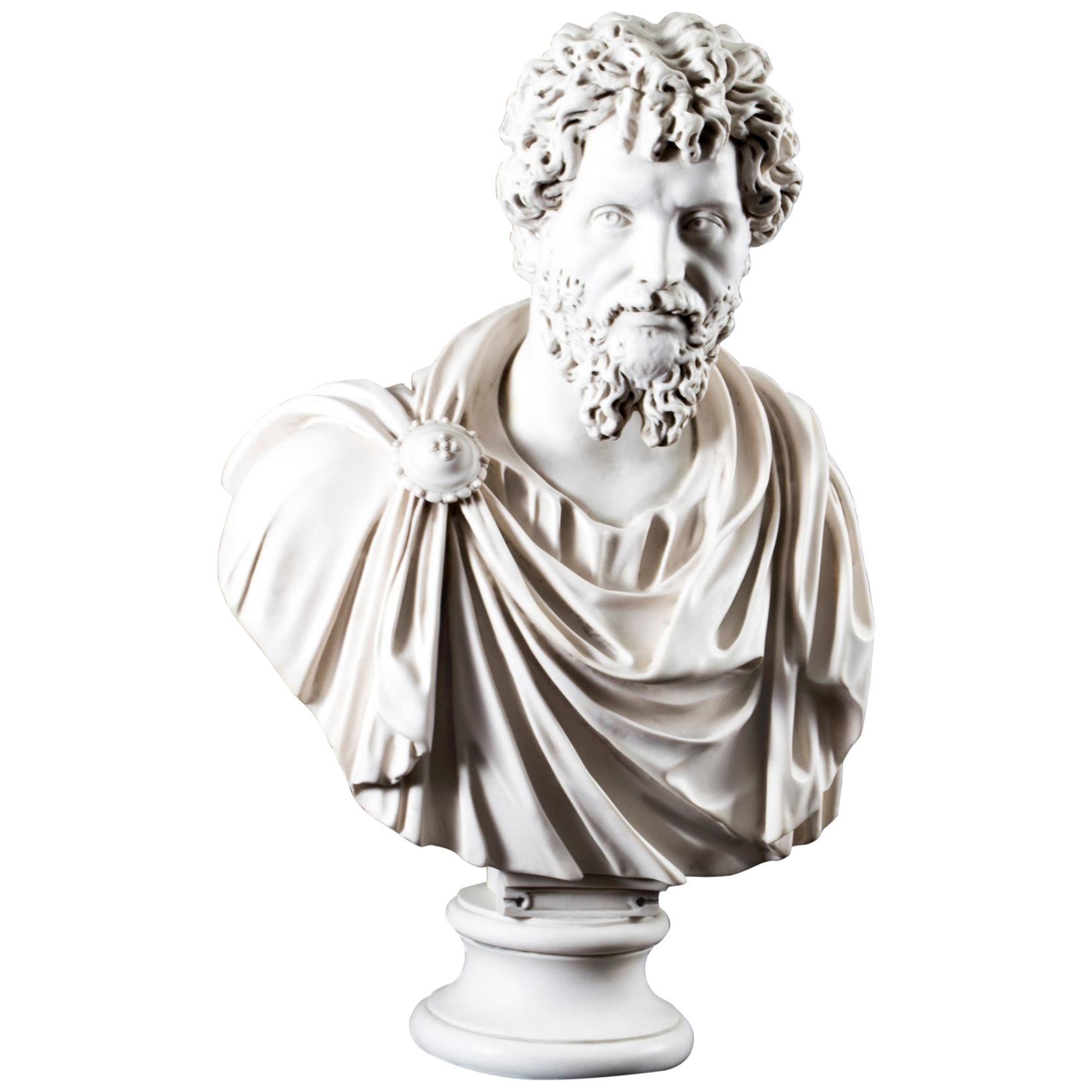 Stunning Marble Bust Roman Emperor Septimius Severus