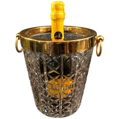 Vintage Val St Lambert Crystal Champagne Bucket