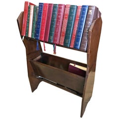 Edwardian Mahogany Book Trough / Stand