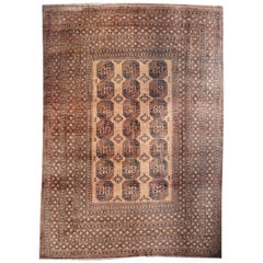 Vintage Oversized Ersari Tribal Turkoman Rug