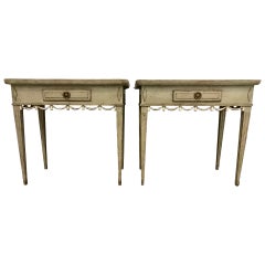 Pair of Decorative 1900s Swedish Side Tables