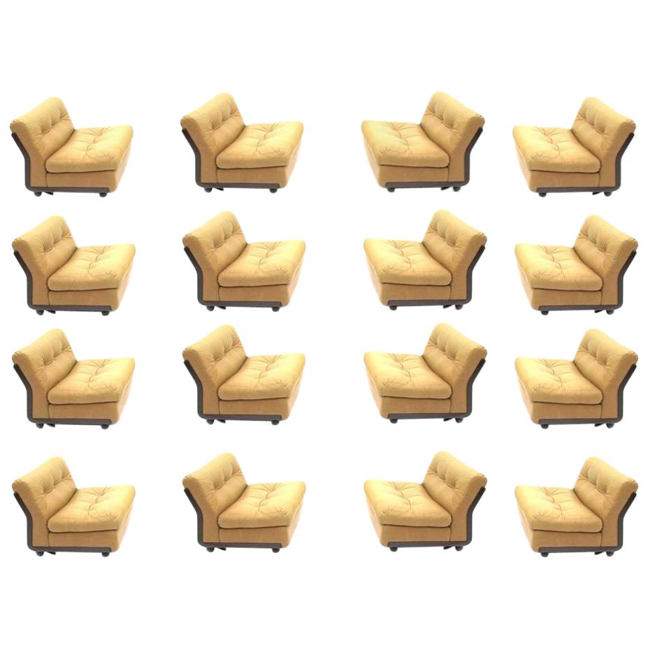 Set of 19 Amanta Lounge Chairs Designer Mario Bellini for B&B, Italia For Sale