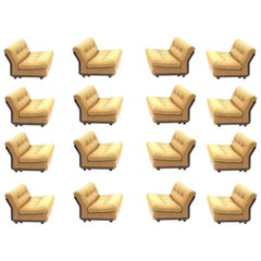 Vintage Set of 19 Amanta Lounge Chairs Designer Mario Bellini for B&B, Italia