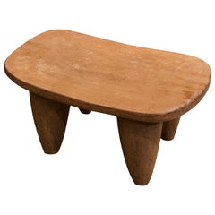 Andrianna Shamaris Mahogany Wood African Side Table or Stool