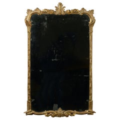 Mid-18th Century Irish George III Carved Giltwood Mirror