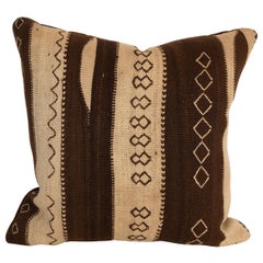Custom Pillow by Maison Suzanne Cut from a Vintage Wool Moroccan Ourika Rug