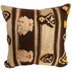 Custom Pillow by Maison Suzanne,  Cut from a Vintage Wool Moroccan Berber Rug