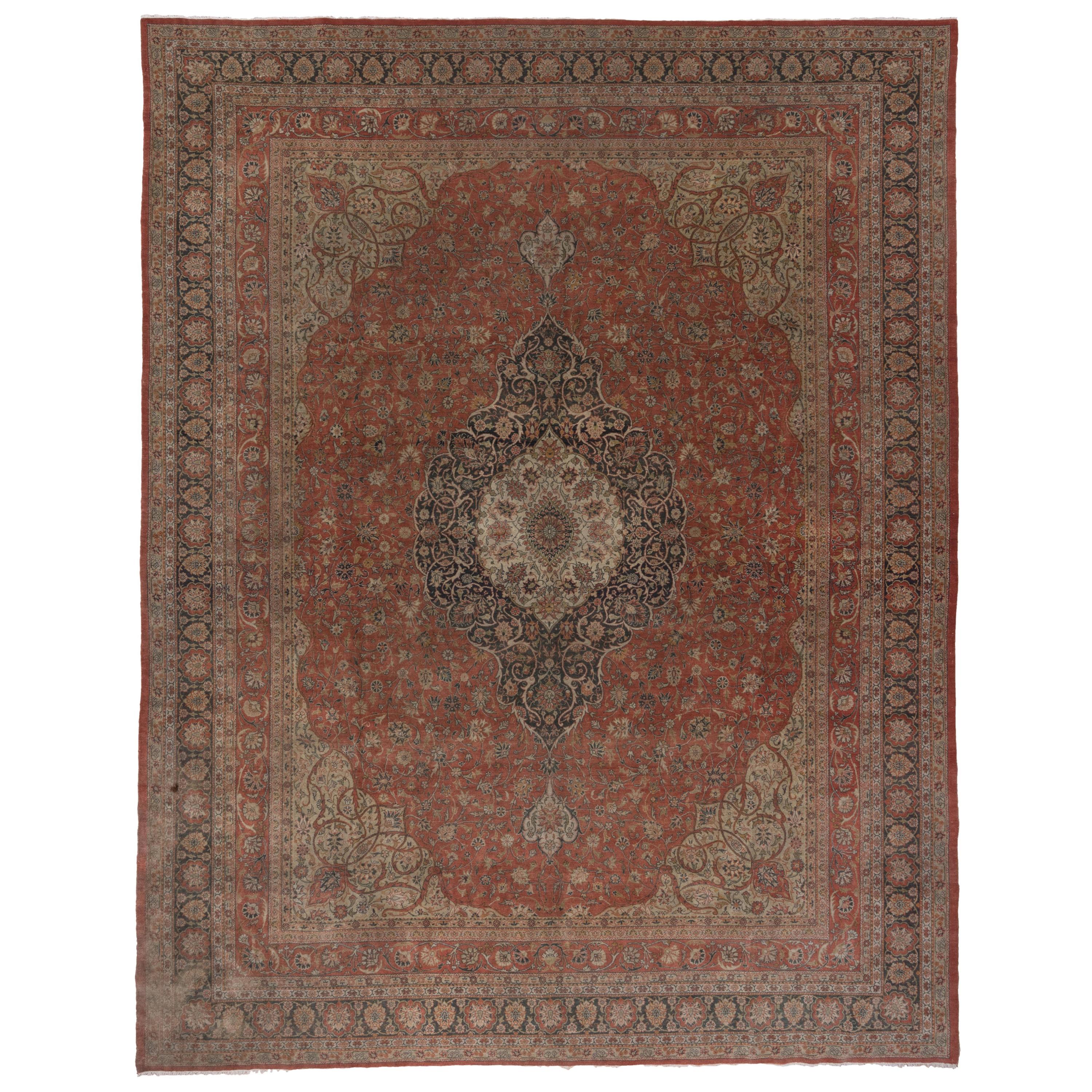 Antique Formal Sivas Carpet, circa 1930s For Sale