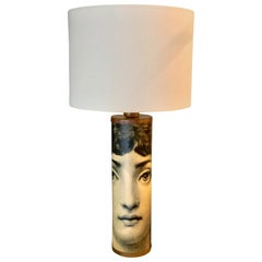 Fornasetti Table Lamp Featuring Lina Cavalieri