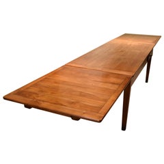 Stunning French Extending Cherrywood Farmhouse Dining Table
