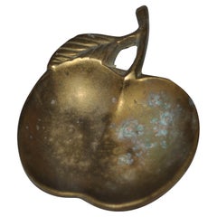 Vintage Brass Apple Dish Trinket Holder Brass Apple Ashtray from Turkey
