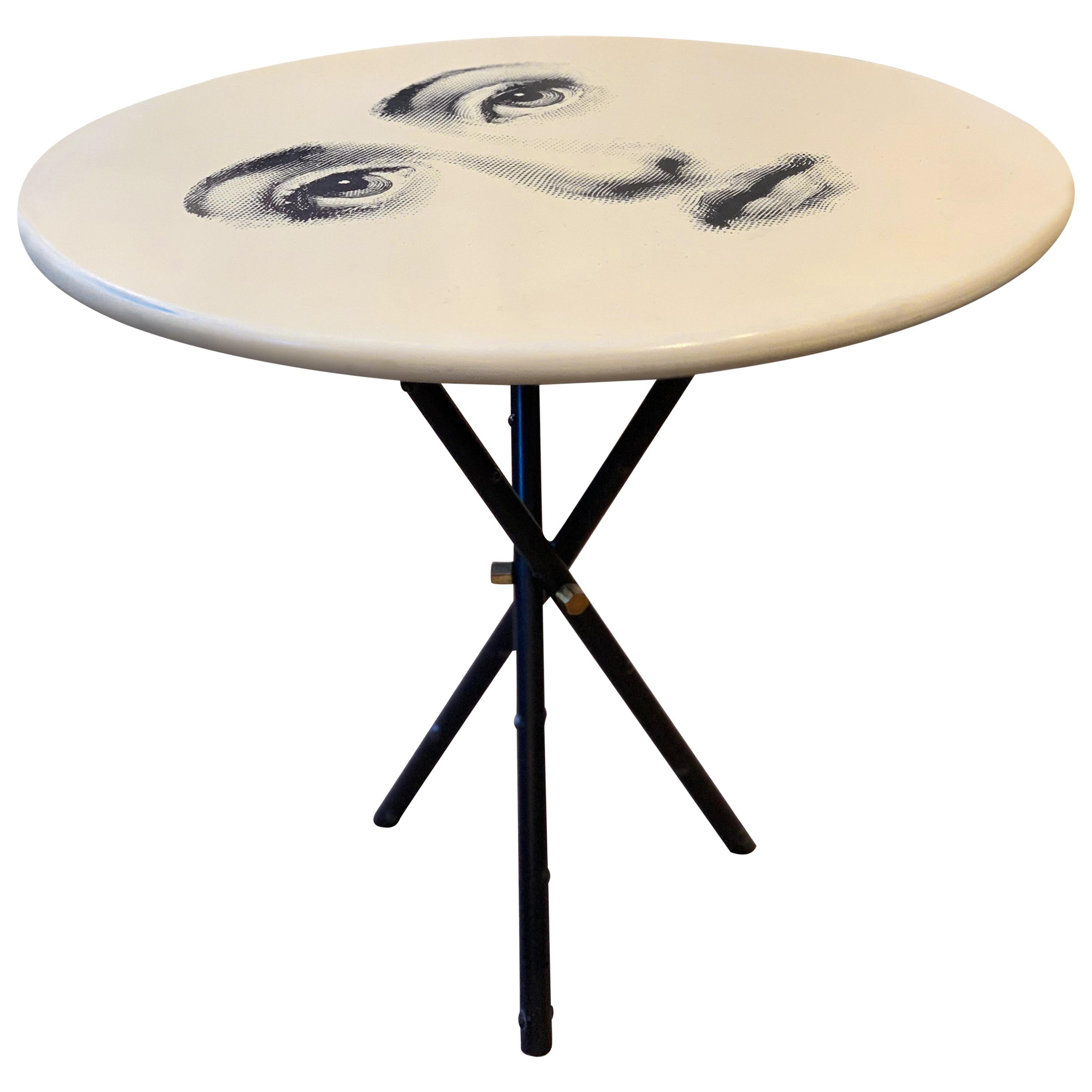 Occasional Table by Fornasetti Printed with Lina Cavalieri's Portrait