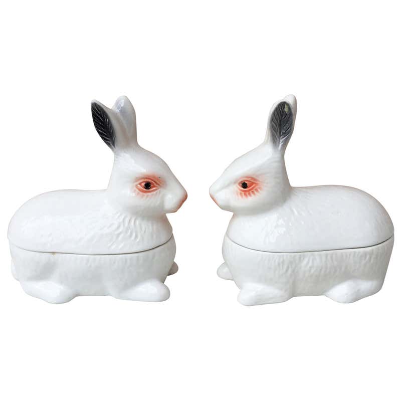 Pink Polka Dot Tiffany Bunny Rabbit Bank at 1stDibs | tiffany bunny ...