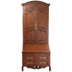 Monumental 9 FT Old World Charmer Mahogany Don Rousseau Louis XV Secretary Desk 