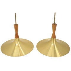 Pair of Midcentury Pendant Lights, Denmark, 1960s