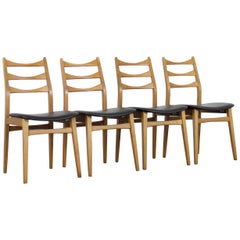 Vintage Chairs in Black Skai by Mignon Möbel, Set of 4