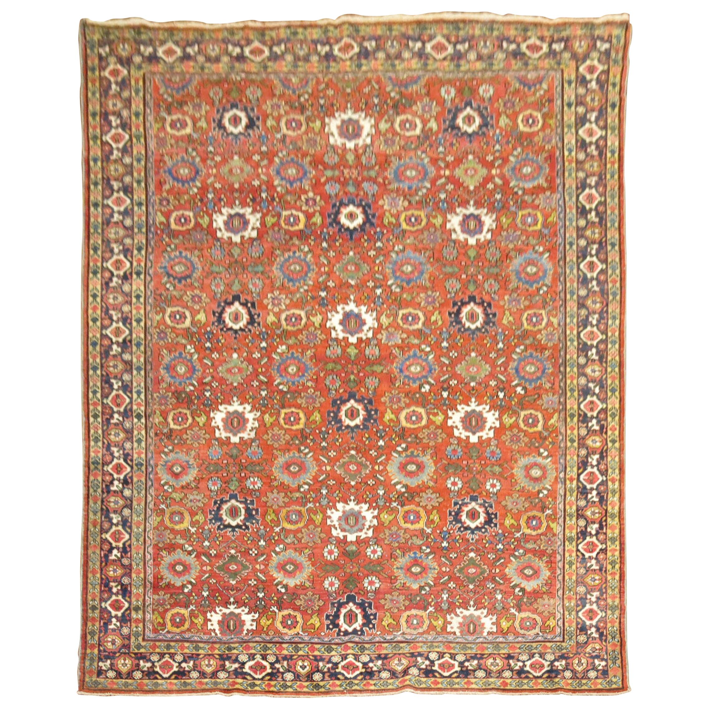 Traditional Antique Persian Mahal Carpet