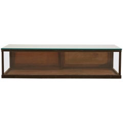 Counter Top Glass Display Case with Wooden Frame