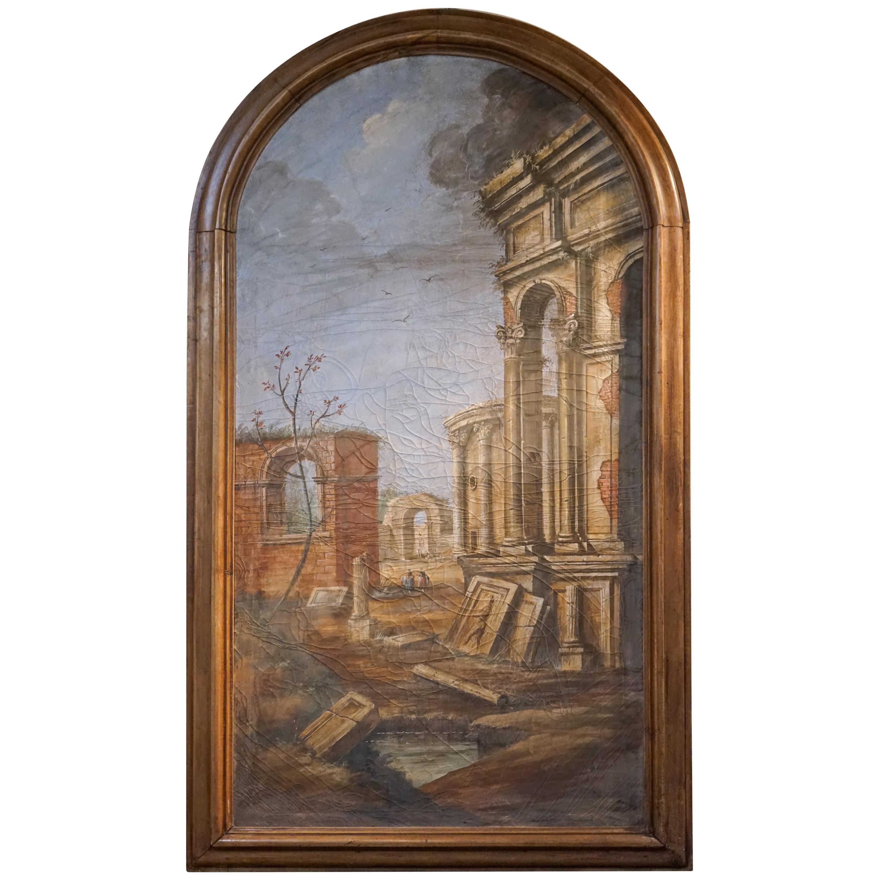 Pair of Italian Fresco Paintings For Sale