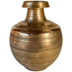 Vintage Bronze Water Pot from Nepal, Mid-20th Century