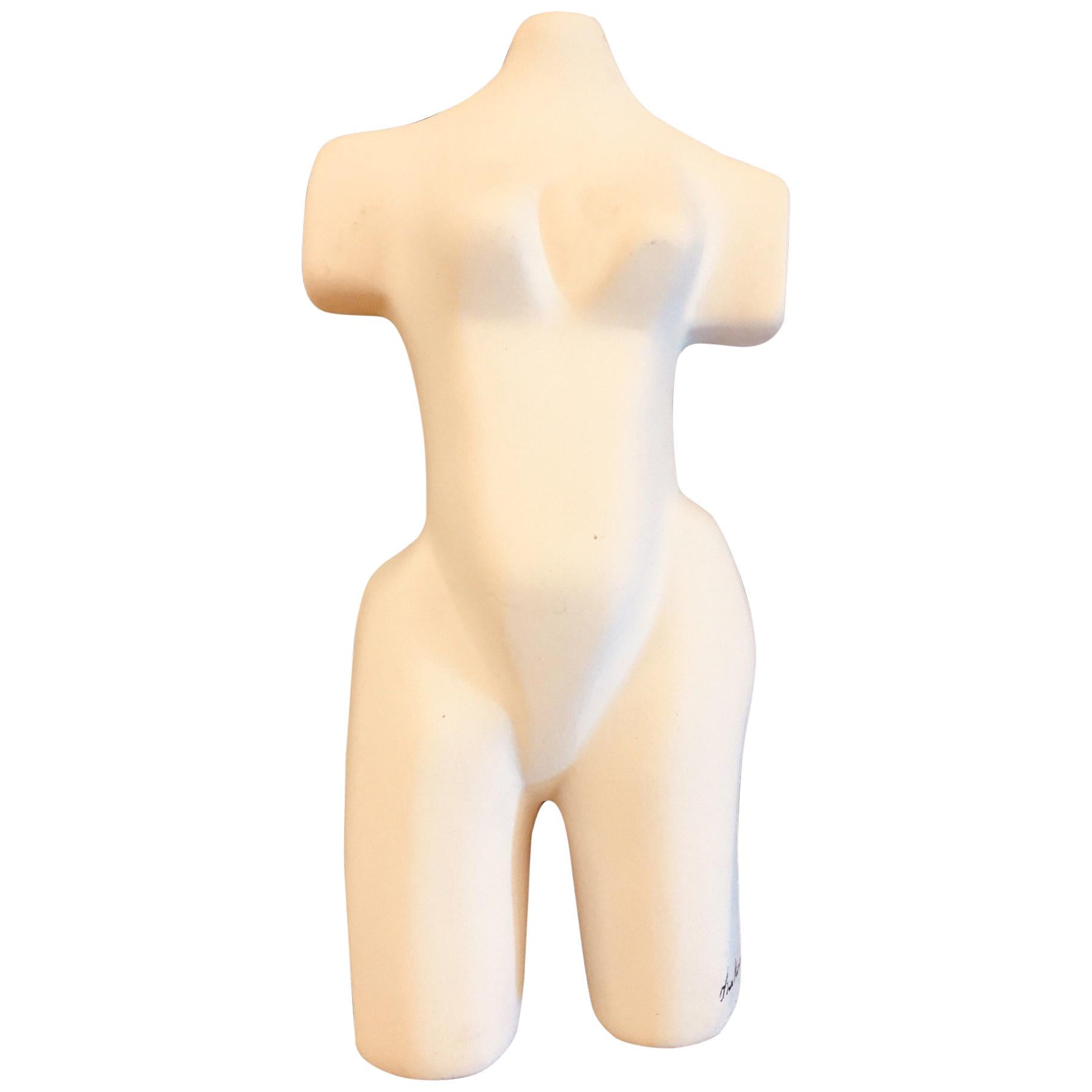 Figurative Unglazed Ceramic Female Sculpture, Ref. B_A