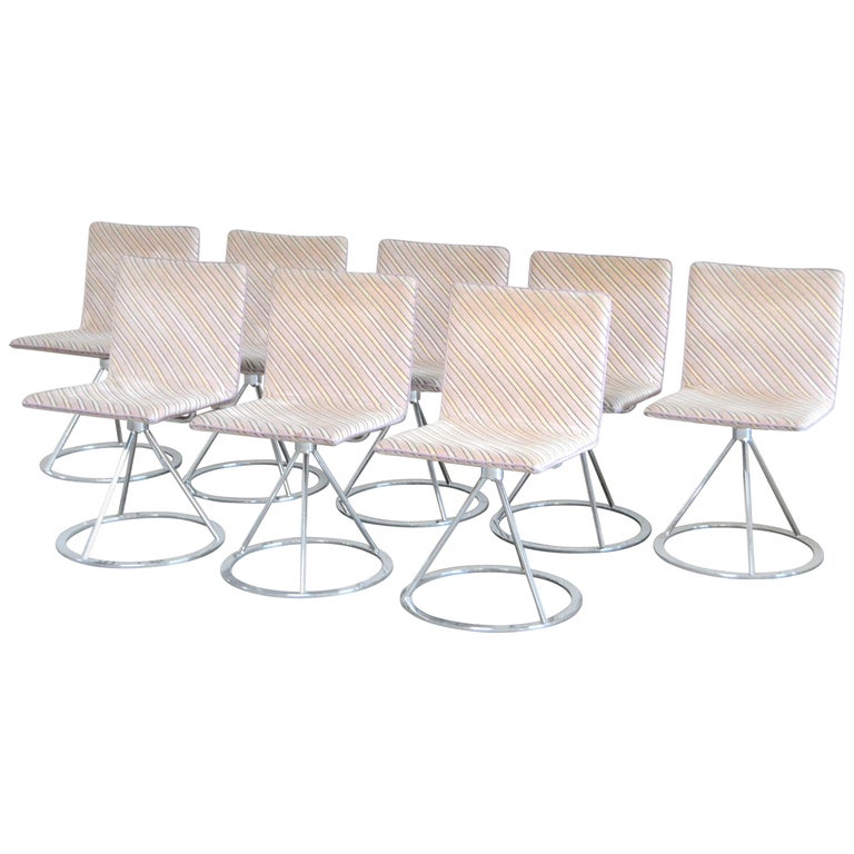 Saporiti Italia Missoni Set Of 8 Dining Chairs Dania By Salvati E Tresoldi
