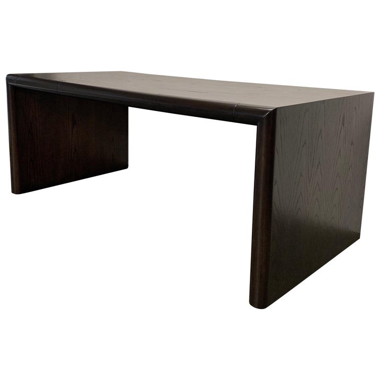 Mid Century Modern Ebonized Oak Partners Desk At 1stdibs