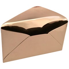 Silver Plate Letter Shaped Mail Holder
