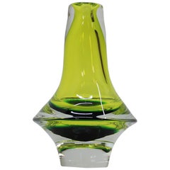 Midcentury Glass Vase, 1980s