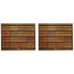 Midcentury Teak Filing Cabinets from Serota London, Set of 2