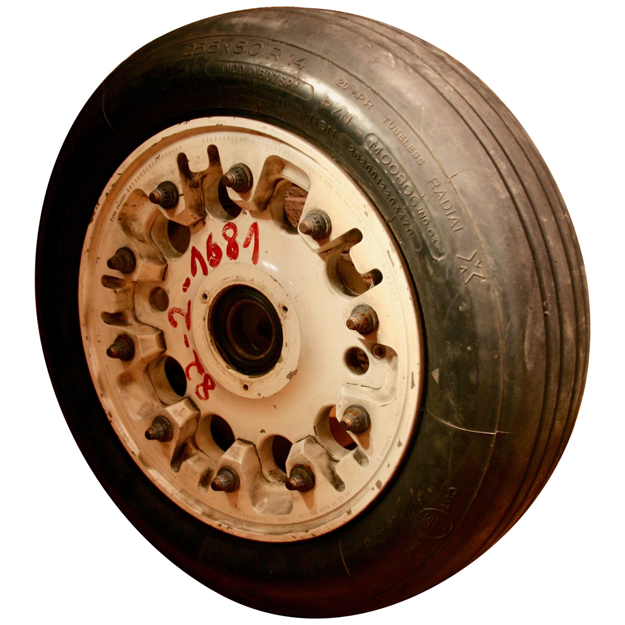 Landing Gear Wheel from the F-16 Fighter Jet For Sale