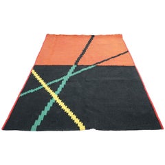 Mid-Century Modern Kilim Rug by Antonin Kybal, 1950s