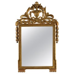 Late 18th Century Louis XVI Period Giltwood Mirror