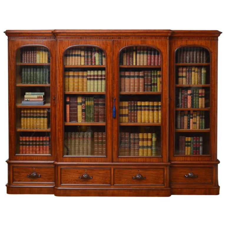 Exceptional Quality Victorian Bookcase at 1stdibs