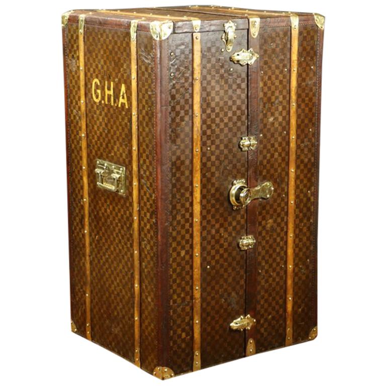 Marvellous Checkerboard Trunk For Sale
