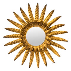 Gilded Sunburst Mirror